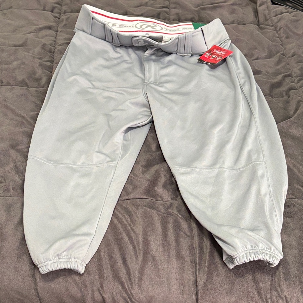 Rawlings NWT Mens Light Gray Baseball Knickers